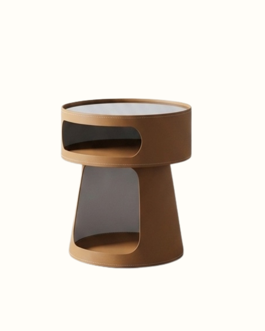Table d'appoint artistique avec finition marbrée rose. design