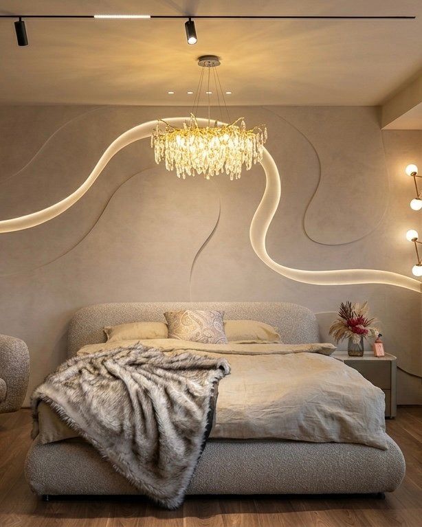 Lit moderne LED parquet