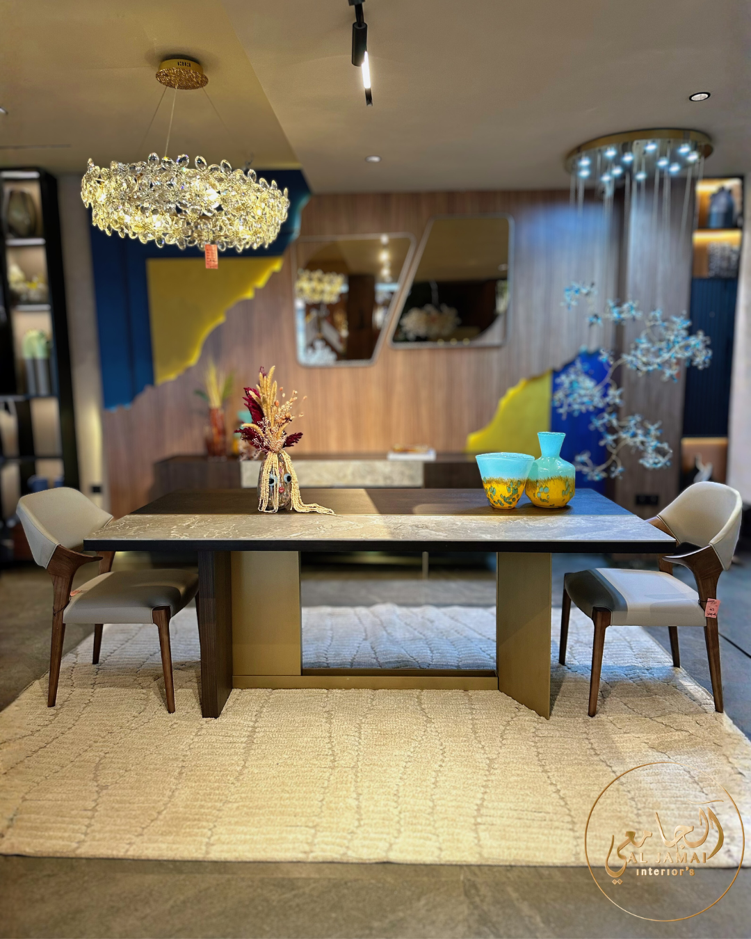 Table a manger marbre moderne