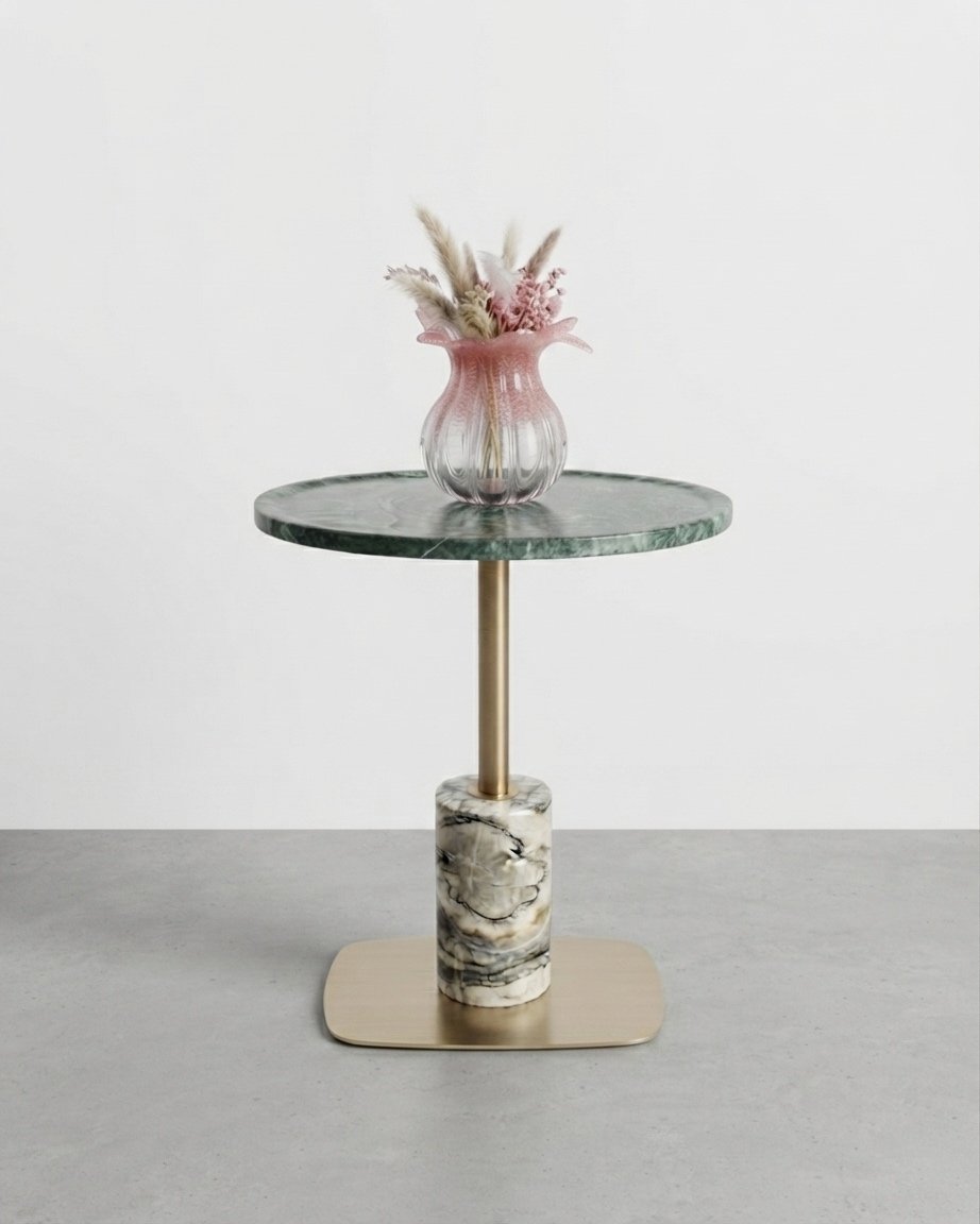 Table d'appoint moderne avec rangement ouvert et finition
