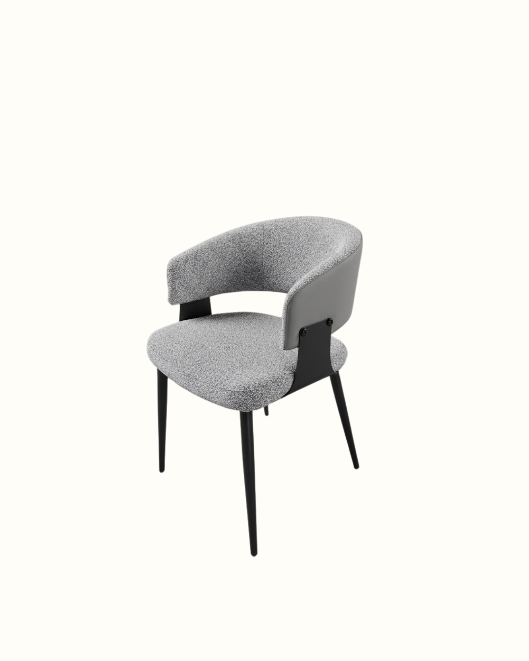 Fauteuil nervuré à accoudoirs